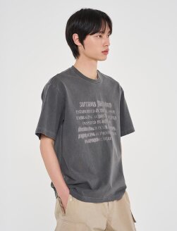 빈티지 레터링 티셔츠
