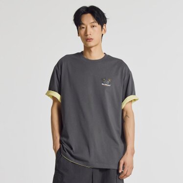 UNI NB 프렌즈 썬라이즈 반팔티 (SEMI OVER FIT) NBNEG21523 CH