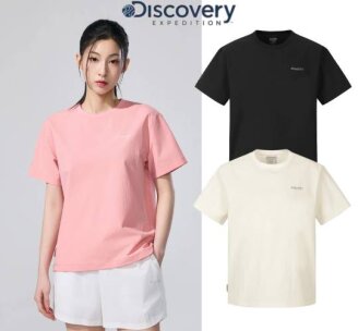 디스커버리 26SS 여름 여성 시어서커 우븐 반팔티셔츠 DWRS8J063