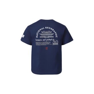 K262UTS603  십장생도 자개 반팔 티셔츠 NAVY