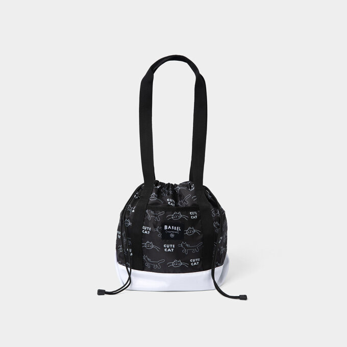 INAP 키티 스트링 토트백 16L 블랙 (B5SUABG097BLK)