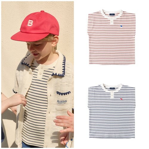 피케STRIPE 나시 티셔츠 (CA,NY) 26325-333-01-02