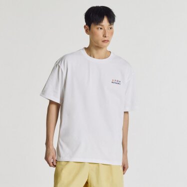 UNI 써니 레이니 일러스트 반팔티 (SEMI OVER FIT) NBNEG31643 WH
