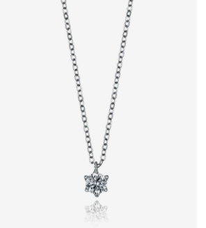 6프롱 솔리테어 0.3ct 다이아 14K 목걸이 LND26004D