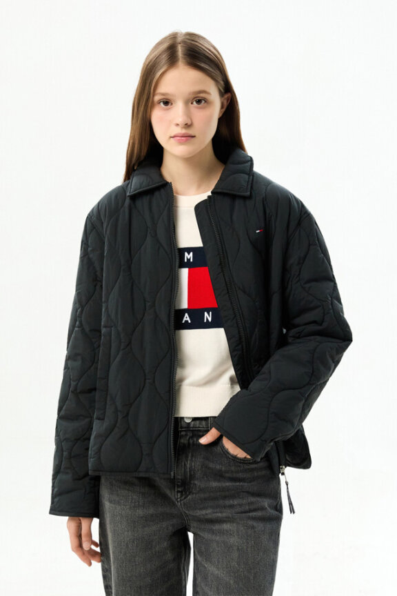 여성 코치 카라 퀼팅 재킷 T32G6WJC14TWT1BDS