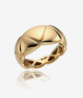 골든리프 돔 14K 반지 (L) LRS26031G 