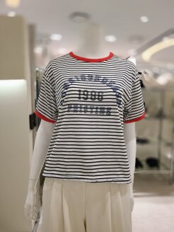 스트라이프 반팔 티셔츠 (KSA2HK45)