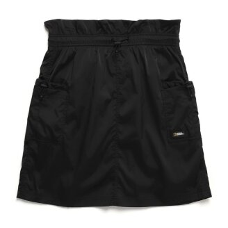 여성 팀버 숏기장 카고 스커트 CARBON BLACK N241WSK040