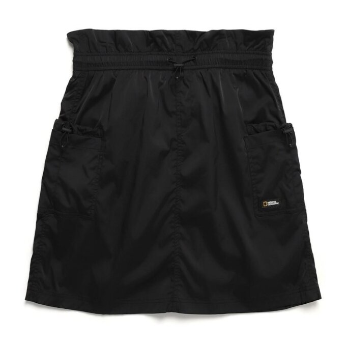 여성 팀버 숏기장 카고 스커트 CARBON BLACK N241WSK040