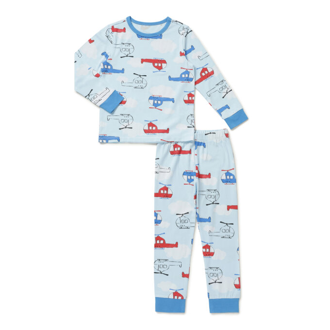 헬리콥터 히트인 홈웨어 상하세트 BL 실내복