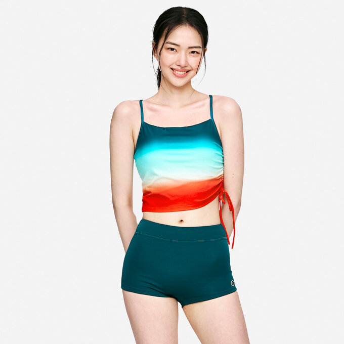 우먼 트로피컬 탱키니 레드오렌지 (B5SWWBR031ROR)