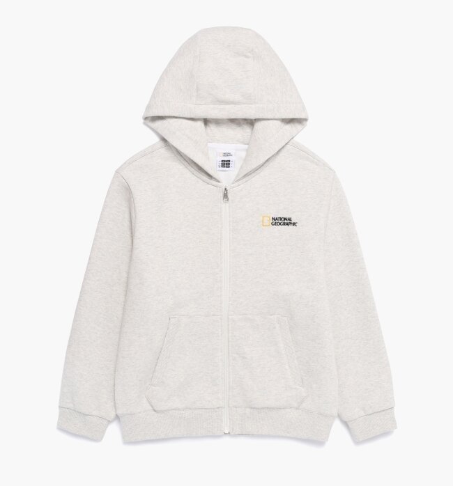 K263UJP030 에센셜 후드 집업 OATMEAL