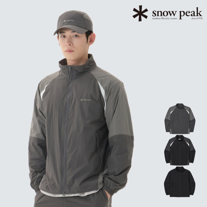 경량 타슬란 컬러블럭 스탠드넥 바람막이 S26SMLWB58