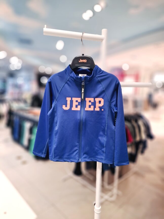 대문자 JEEP 래쉬가드 집업 KP2RGU010 BL