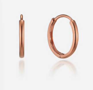 베이직 라운드 16mm 14K 원터치 링귀걸이 LOFO3B16G