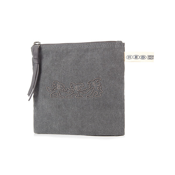 [쌤소나이트RED] ADD ON ESS TRIPLETS 파우치 DUSTY CHARCOAL UX1B3007