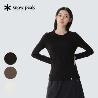 [스노우피크]골지 여성 긴팔 티셔츠 S26FWFTL31