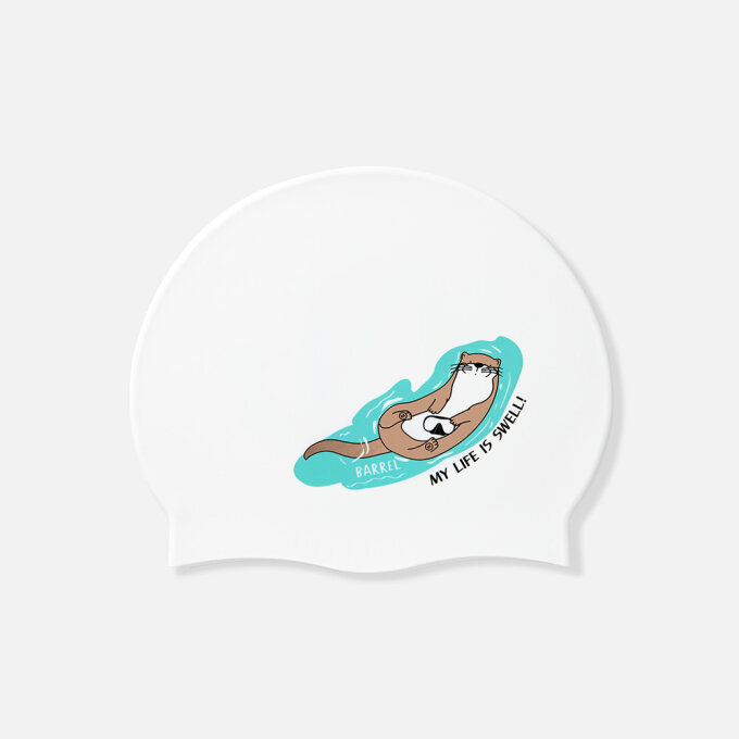 오터 실리콘 스윔 캡 화이트 (B6SUASC011WHT)