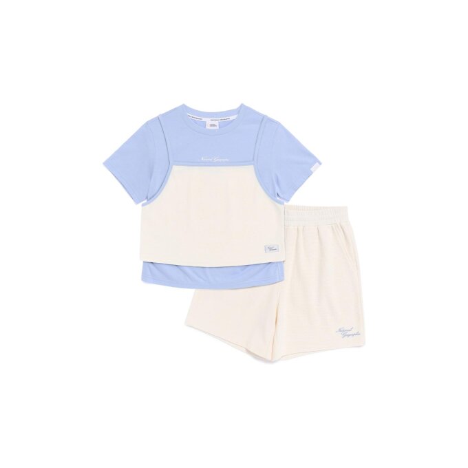 K262UPB010 5부 상하 SET ICE BLUE