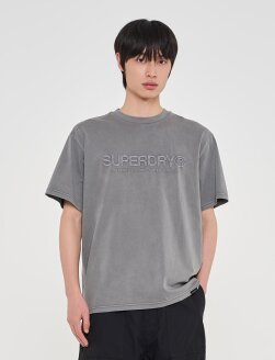 로고 워시드 반팔 티셔츠