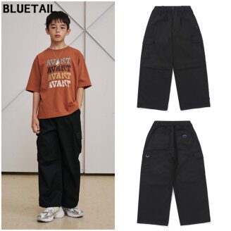 아동 블랙 사이드포켓 우븐팬츠 AAA3PT05BK 