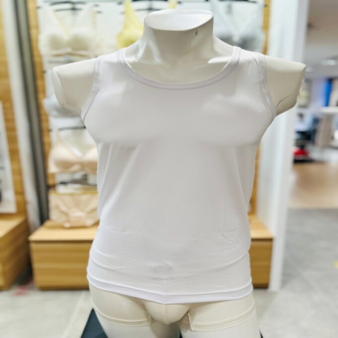 화이트 에어로쿨 메쉬 스판 남자 민소매 쿨런닝 여름런닝 XXMRA001