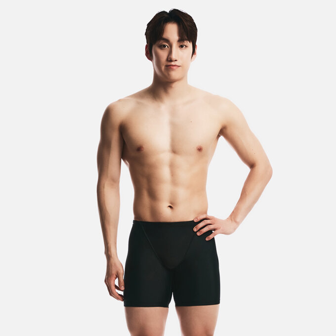 코어 3부 재머 수영복 블랙 (B6SMSMS102BLK)