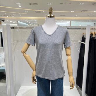 심플 브이넥 니트 티셔츠 622840