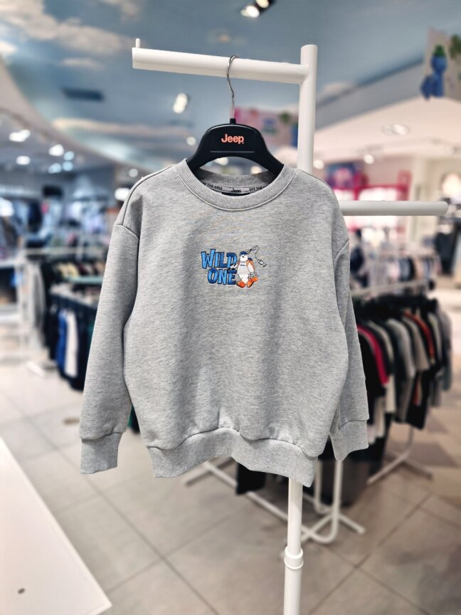 낚시곰 자수 맨투맨 KR4TSU855 MG