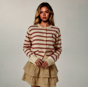 Steve R-neck Cardigan / WHCKG1111F