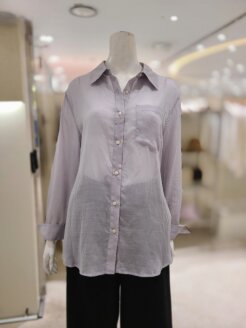 시스루 카라 블라우스 (KSA3HB08)