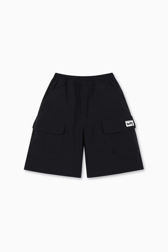 5 5부 스트레치 팬츠 (QAPT14631BK)