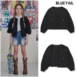 여아 블랙 절개 셔링 점퍼 AAB2JP02BK