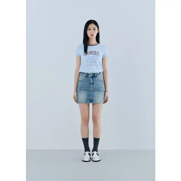 여성_LBL 데님 미니스커트 (OQ2D5910)