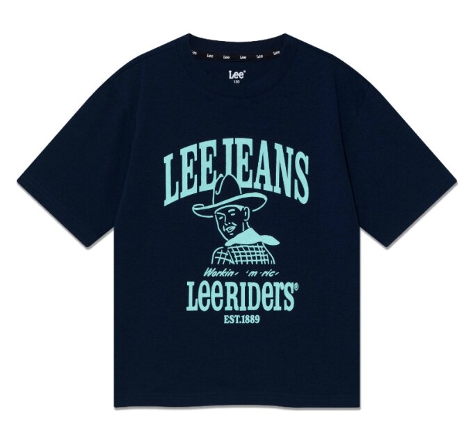 키즈 카우보이 프린트 반팔티(LK2502ST26)NA