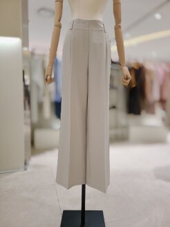원턱 뒷밴딩 세미와이드 슬랙스팬츠 (KSA5HP37G)