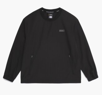 K263USW220어드벤처 우븐 스트레치 맨투맨 CARBON BLACK