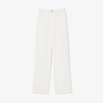 26F/W 라코스테 여성 코튼 밴딩 세미와이드 팬츠 HF5431-56N 70V