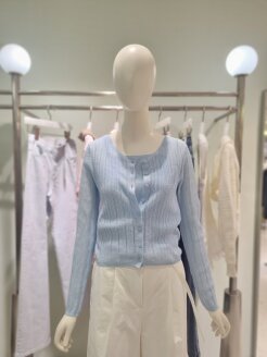 [올리브데올리브]크로셰 크롭 니트 가디건 (OK6MD426)