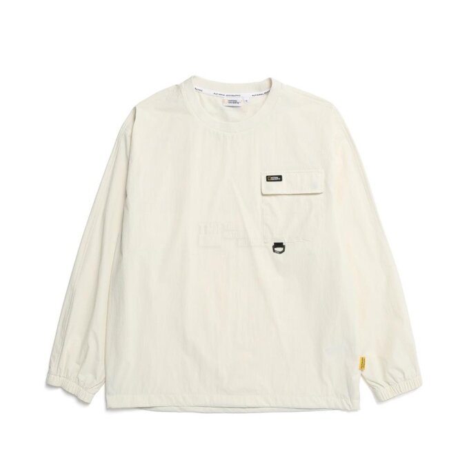 남성 세미오버핏 우븐 경량 스트레치 가슴포켓 밴틸매쉬 MTM IVORY N231MSW090