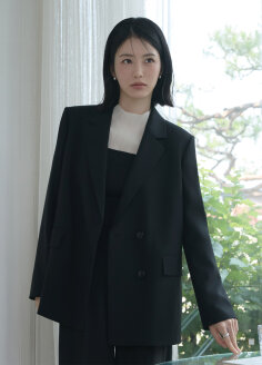 슬릿 포인트 벨티드 더블 자켓