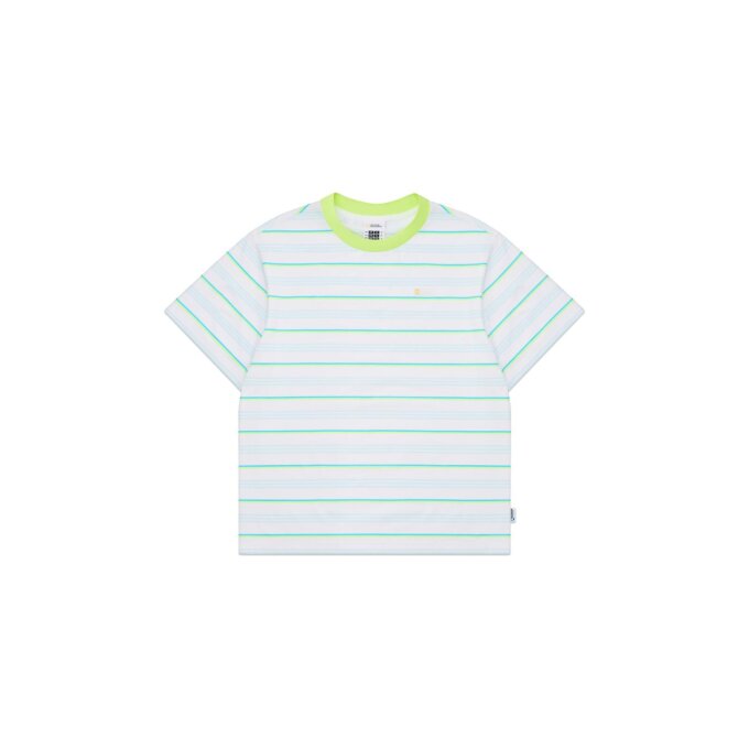 K262UTS410 쿨 스트라이프 반팔 티셔츠 LIME