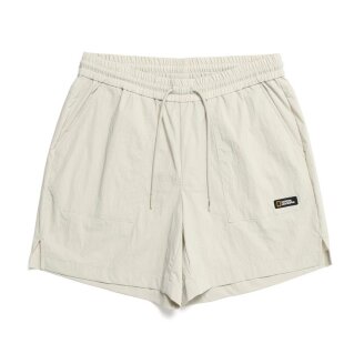 여성 시그너스 우븐 스트레치 트레이닝 하프 팬츠 MOURNING BEIGE N232WHP080