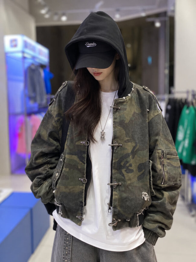 [남녀공용]인베션 카모 후드점퍼 JHZZ619100