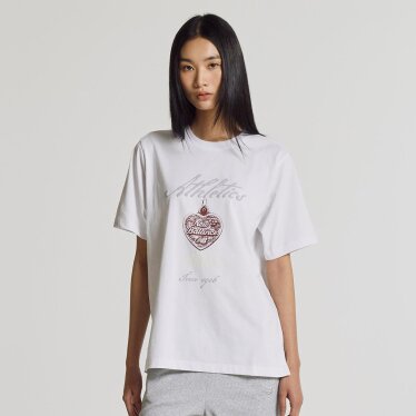 WOMEN 빈티지 빅 그래픽 반팔티 (OVER FIT) NBNEG2W542 WH
