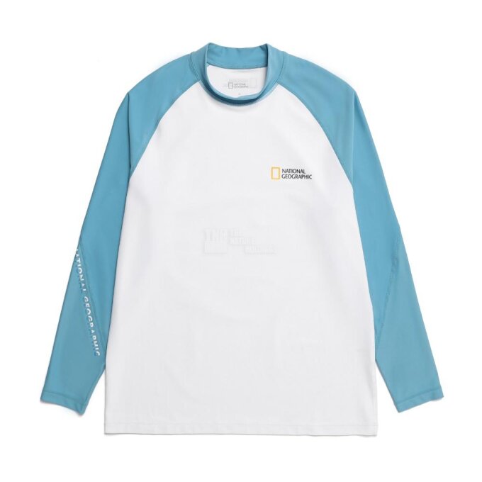 남성 배색 세미 오버핏 긴팔 래쉬가드 G MINT N232MRG430