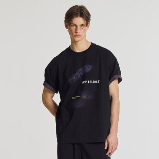 UNI 트랙스터 반팔티 (SEMI OVER FIT) NBNEG31703 BK
