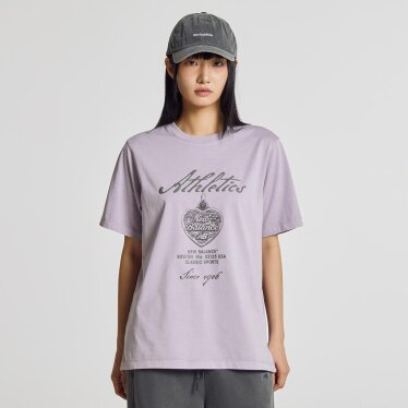 WOMEN 빈티지 빅 그래픽 반팔티 (OVER FIT) NBNEG2W542 L/PU
