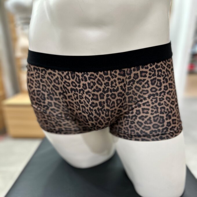 브라운 레오파드 남자드로즈 사각팬티 BGMDB801