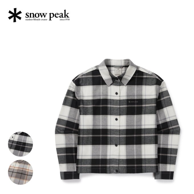 [스노우피크] 러블리 김고은 픽(PICK) 여성 체크 셔츠  S26WWFSH03